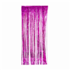 Metallic Foil Curtain Magenta