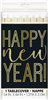 New Years Tablecover Rect Black  Gold