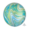 ORBZ BLUE GREEN MARBLEZ UNINFLATED