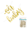 Oh Baby Banner Foil Script 2 Piece 853Cm