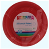 Orange Round Snack Plate 25 Pack