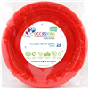 RED ROUND DINNER PLATE 25PK ALP