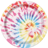 Tie Dye Swirl Plate 9 8pk