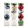 Xmas Bauble Ornaments 150MM 4PK