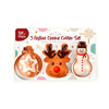 Xmas Cookie Cutter Set Bauble Reindeer Snowman 