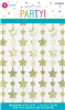 Xmas Foil Gold Star Backdrop 