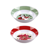 Xmas Melamine Salad Bowl Round 