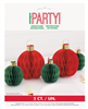 Xmas Mini Hcomb Ornament Centrepiece 5pk