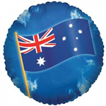 BALLOON FOIL 18 AUSTRALIAN FLAG UNINFLATED