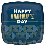 BALLOON FOIL 18 FATHERS DAY RIBBED LINES UNINFLATED