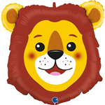 BALLOON FOIL 29Lion Head Uninflated