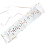 Baby In Bloom Sash Mummy To Be Foiled