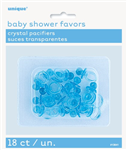 Baby Shower Pacifiers 1 Crystal Blue 18 Pack