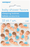 Baby Shower Sleeping Baby With Blue Diaper 12 Pack