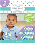 Babys First Year Stickers Month by Month Boy
