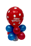 Balloon Arrangement Happy Birthday Short Topiary With Balloon 155