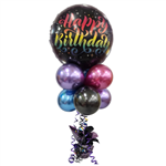 Balloon Arrangement Happy Birthday Topiary With Round Foil 198
