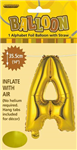 BALLOON FOIL 14 GOLD A  SelfInflating