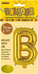 BALLOON FOIL 14 GOLD B  SelfInflating