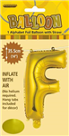 BALLOON FOIL 14 GOLD F  SelfInflating