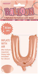 BALLOON FOIL 14 ROSE GOLD U  SelfInflating