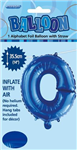 BALLOON FOIL 14 ROYAL BLUE O  SelfInflating