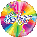 Balloon Foil 18 Bon Voyage Uninflated