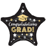Balloon Foil 18 Congrats Grad Star Uninflated