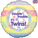 Balloon Foil 18 Double Trouble Twins 228243P