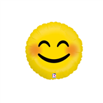 Balloon Foil 18 Emoji Smiley Uninflated