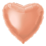 Balloon Foil 18 Heart Rose Gold Uninflated