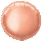 Balloon Foil 18 Round  Rose Gold Uninflated