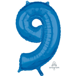 Balloon Foil 26 Blue 9 Uninflated