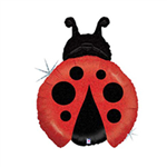 Balloon Foil 27 inch Ladybug Red Uninflated