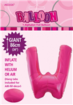 Balloon Foil 34 Hot Pink W Uninflated