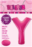 Balloon Foil 34 Hot Pink Y Uninflated