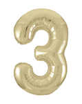 Balloon Foil 34 Luxe Gold 3 Uninflated 