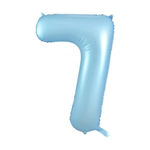 Balloon Foil 34 Matt Pastel Blue 7 Uninflated