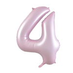 Balloon Foil 34 Matt Pastel Pink 4 Uninflated