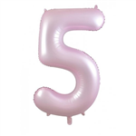 Balloon Foil 34 Matt Pastel Pink 5 Uninflated