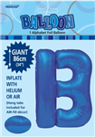 Balloon Foil 34 Royal Blue B Uninflated