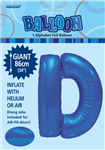 Balloon Foil 34 Royal Blue D Uninflated