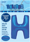 Balloon Foil 34 Royal Blue H Uninflated 