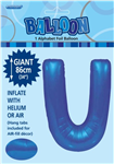 Balloon Foil 34 Royal Blue U Uninflated