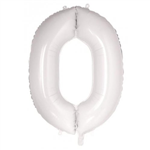 Balloon Foil 34 White 0 Uninflated 