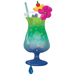 Balloon Foil 37 Tropical Blue Drink Uninflated 