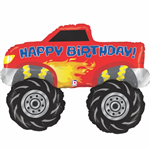 Balloon Foil 40 Monster Truck Hbd Uninflated 