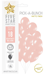 Balloons Matte Peach 30cm 18 Pack