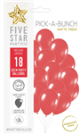 Balloons Matte Red 30cm 18 Pack