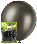 Balloons Metallic Black 25 Pack